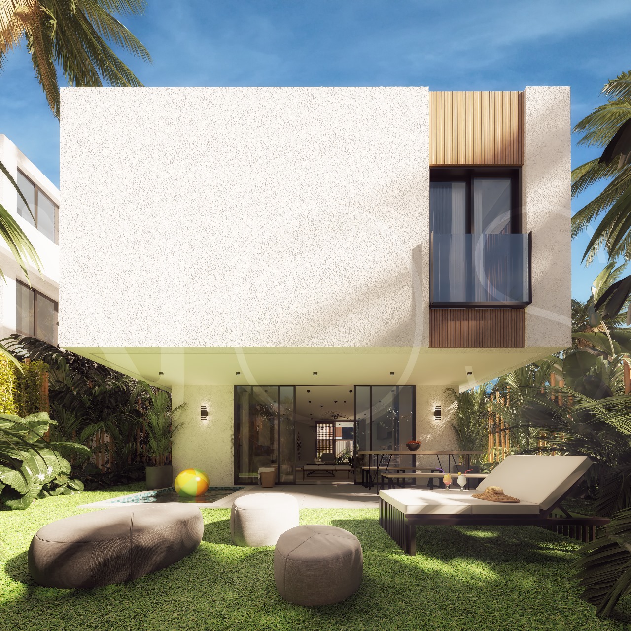 Villa Tipo B — fachada posterior